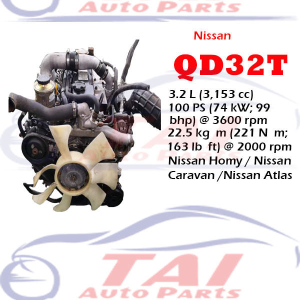 Original Used Japanese Car Engines For Nissan QD32 QD32T