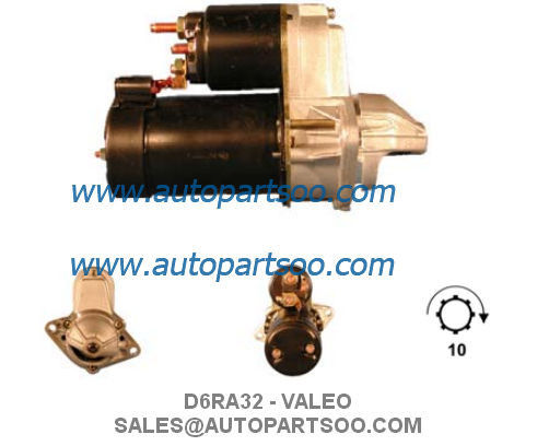D6RA32 D6RA62 - VALEO Starter Motor 12V 0.9KW 10T MOTORES DE ARRANQUE