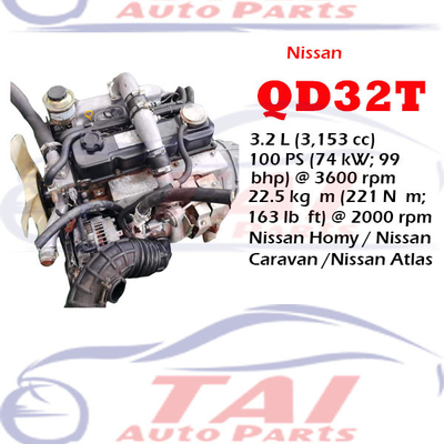 Reliable Nissan Engine Parts QD32 QD32T Original Parts In Good Condition