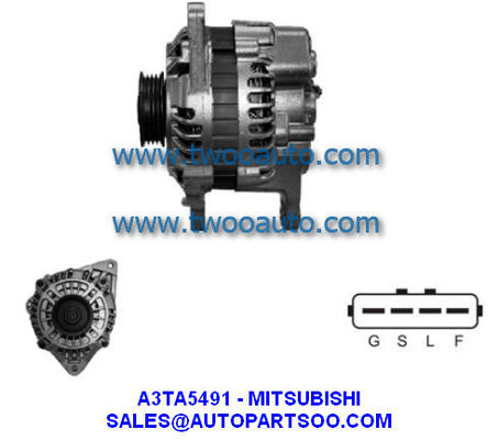 Καλή τιμή. A3TA5491 MD374904 - MITSUBISHI Alternator 12V 100A Alternadores σε απευθείας σύνδεση