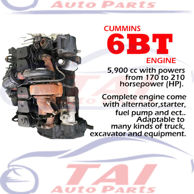 Good price Cummins 4BT 6BT Χρησιμοποιούμενος κινητήρας ντίζελ Συμπλήρωμα εξαρτημάτων εξορυκτών σε απευθείας σύνδεση