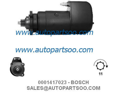 Καλή τιμή 0001411010 0001417023 - Μίζα BOSCH 24V 6,6KW 11T MOTORES DE ARRANQUE σε απευθείας σύνδεση