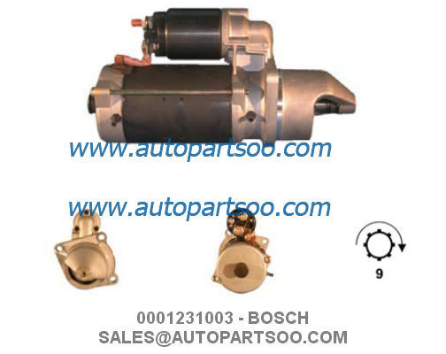 Καλή τιμή 0001231003 0986017990 - Μίζα BOSCH 24V 4KW 9T MOTORES DE ARRANQUE σε απευθείας σύνδεση
