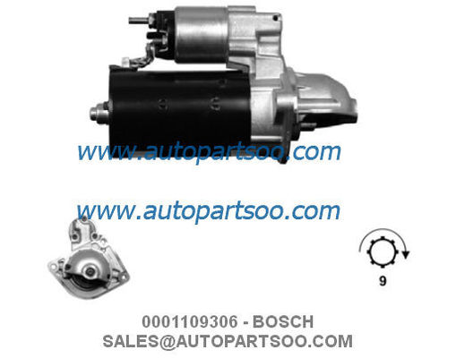 Καλή τιμή 0001109306 0001109307 - Μίζα BOSCH 12V 2,5KW 9T MOTORES DE ARRANQUE σε απευθείας σύνδεση
