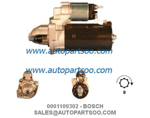 Καλή τιμή 0001109302 0001109303 - Μίζα BOSCH 12V 2,5KW 9T MOTORES DE ARRANQUE σε απευθείας σύνδεση