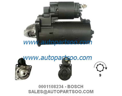 Καλή τιμή 0001108234 0001108235 - Μίζα BOSCH 12V 1,4KW 9T MOTORES DE ARRANQUE σε απευθείας σύνδεση