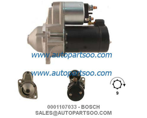 Καλή τιμή 0001107033 0001107062 - Μίζα BOSCH 12V 1,1KW 9T MOTORES DE ARRANQUE σε απευθείας σύνδεση