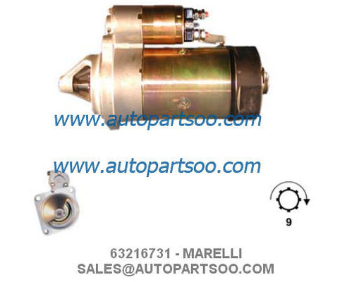 Καλή τιμή 63216731 ​​63216747 - Μίζα MARELLI 12V 4KW 9T MOTORES DE ARRANQUE σε απευθείας σύνδεση
