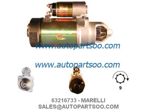 Καλή τιμή 63216702 63216733 - Μίζα MARELLI 24V 4KW 9T MOTORES DE ARRANQUE σε απευθείας σύνδεση