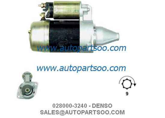 Καλή τιμή 028000-3240 028000-4090 - Μίζα DENSO 12V 0,8KW 9T MOTORES DE ARRANQUE σε απευθείας σύνδεση