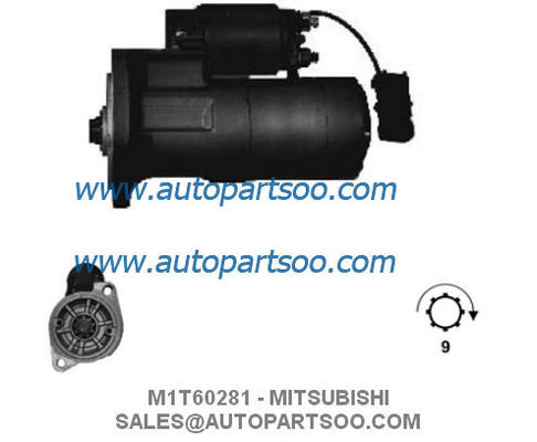 Καλή τιμή M1T60281 M1T60285 - MITSUBISHI Μίζας 12V 1,2KW 9T MOTORES DE ARRANQUE σε απευθείας σύνδεση